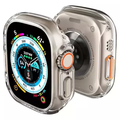 Etui ochronne Spigen Thin Fit für Apple Watch Ultra 49 mm Crystal Clear