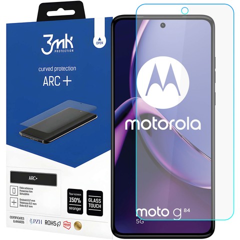 Folie für Motorola Moto G84 5G 3mk ARC Displayschutzfolie, selbstpflegend, selbstheilend