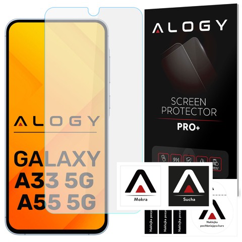 Gehärtetes Glas für Samsung Galaxy A35/A55 5G Displayschutzglas 9H Alogy Pro