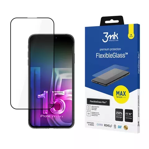 Glas für Apple iPhone 15 Pro – 3mk FlexibleGlass Max™