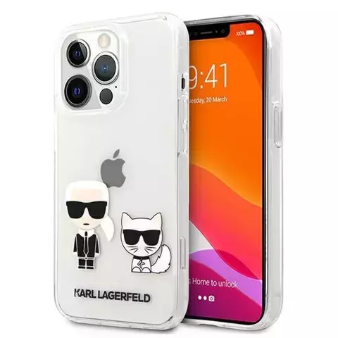 Handyschutzhülle Karl Lagerfeld KLHCP13LCKTR für Apple iPhone 13 Pro / 13 6.1" Hardcase Transparent Karl