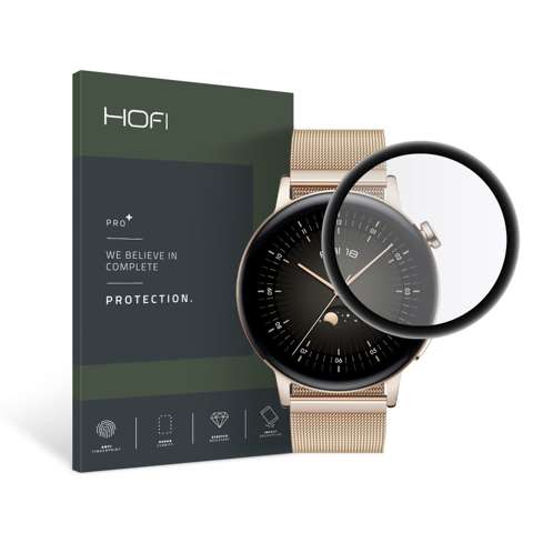 Hofi Hybrid Pro Hybridglas für Huawei Watch GT 3 42mm Schwarz