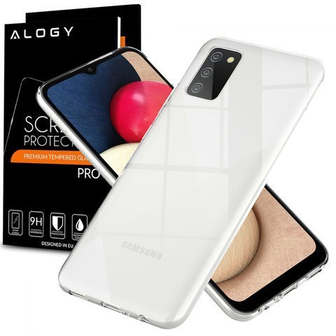 Hülle Hülle für Samsung Galaxy A02s Silikon Klarglas