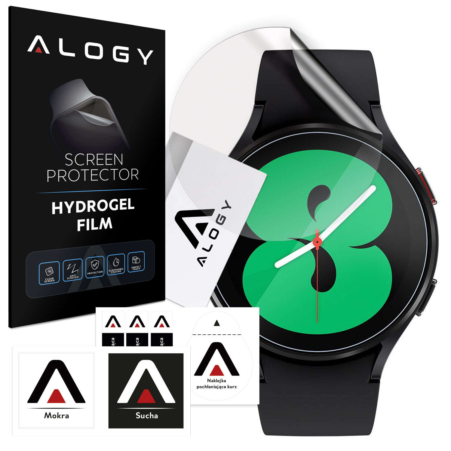 Hydrogel Alogy Hydrogel-Schutzfolie für Smartwatch für Samsung Galaxy Watch 4 (40 mm)