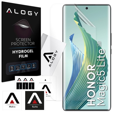 Hydrogel-Folie für Honor Magic 5 Lite 5G Handy-Displayschutz Alogy Hydrogel-Folie