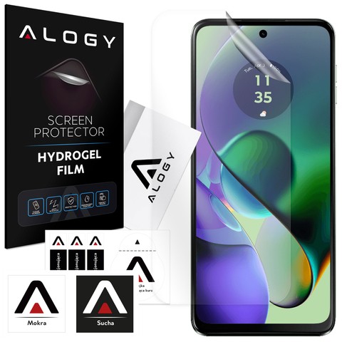 Hydrogel-Folie für Motorola Moto G54 5G/ G54 Power Edition Handy-Displayschutz Alogy Hydrogel-Folie