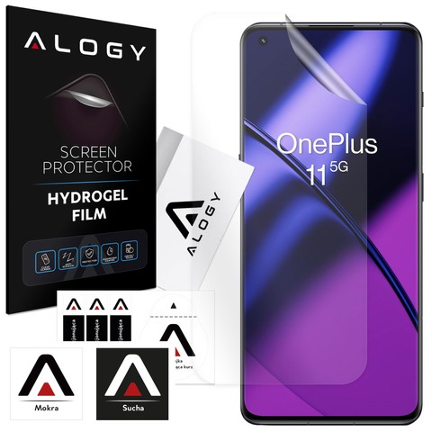 Hydrogel-Folie für OnePlus 11 5G Handy-Displayschutz Alogy Hydrogel-Folie