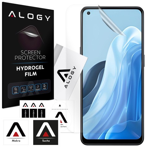 Hydrogel-Folie für Oppo Reno 7 Lite 5G Handy-Displayschutz Alogy Hydrogel-Folie