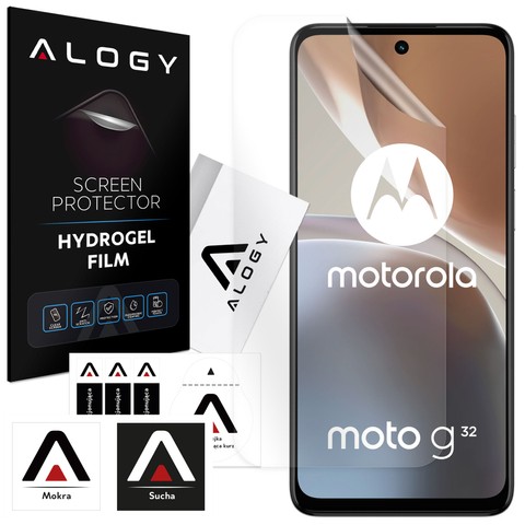 Hydrogelfolie für Motorola Moto G32, schützender Handy-Displayschutz Alogy Hydrogelfolie