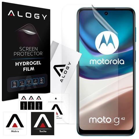 Hydrogelfolie für Motorola Moto G42, schützender Handy-Displayschutz Alogy Hydrogelfolie