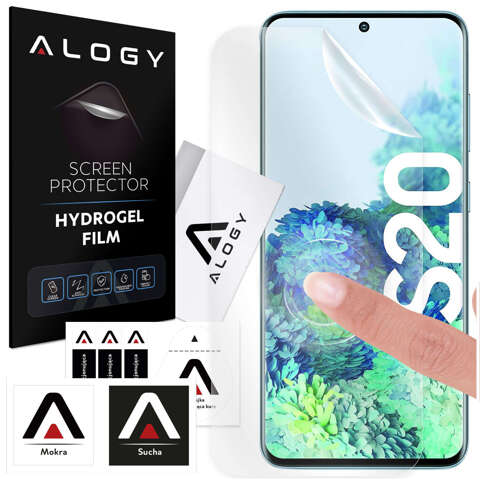 Hydrogelfolie für Samsung Galaxy S20, schützendes Telefondisplay, Alogy Hydrogelfolie