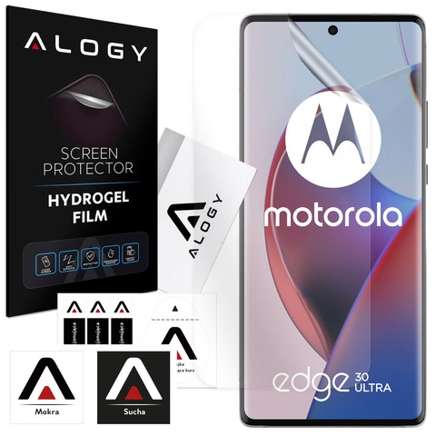 Hydrogelfolie für das Motorola Edge 30 Ultra-Schutztelefondisplay Alogy Hydrogelfolie