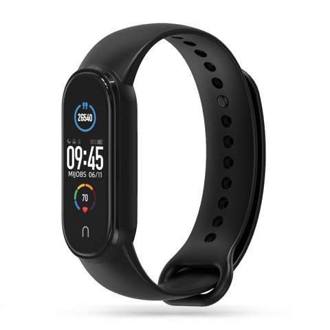 IconBand Sportarmband für Xiaomi Mi Smart Band 5/6/6 NFC / 7 Schwarz