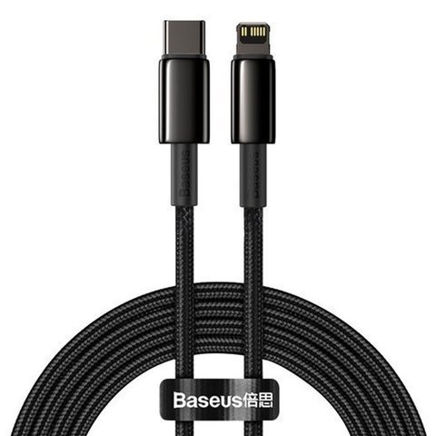 Kabel 2m Baseus przewód USB-C Typ C auf Lightning PD 20W Schwarz