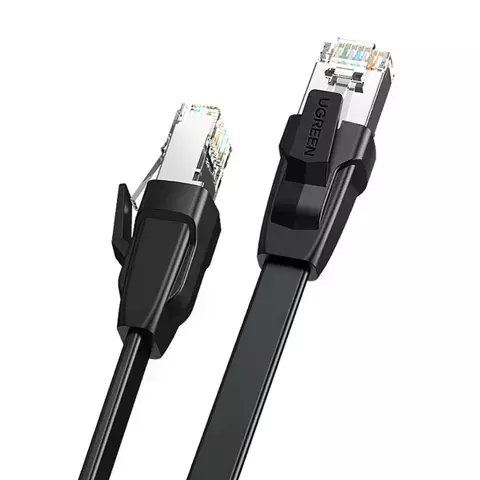 Kabel UGREEN LAN Ethernet Cat.8 U/FTP flach 2m schwarz (NW134)