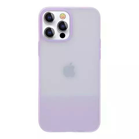 Kingxbar Plain Series Hülle für iPhone 13 Pro Max Silikonhülle lila