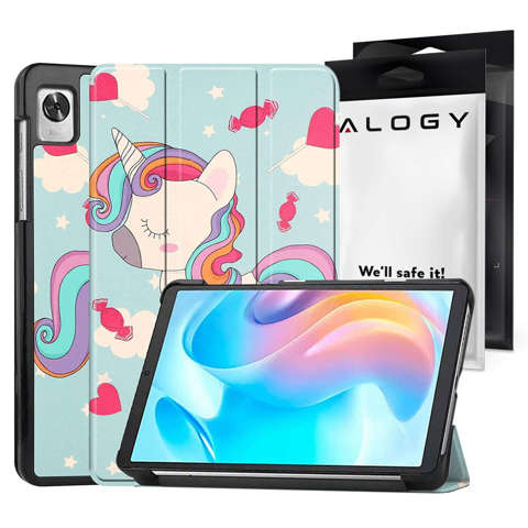 Klapphülle Alogy Book Cover für Realme Pad Mini 8.7 Unicorn