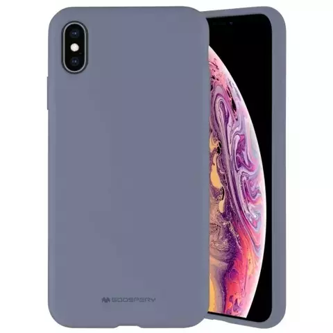 Mercury Silikon-Handyhülle für iPhone 12/12 Pro Lavendel/Lavendelgrau