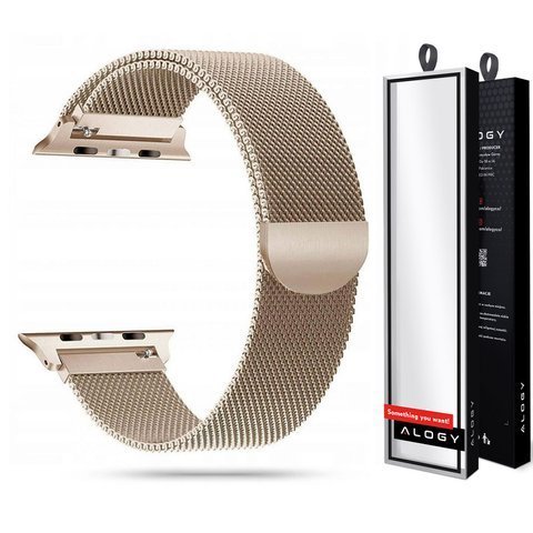 Milanese Armband Alogy Armband für Apple Watch 38/40 / 41mm Gold