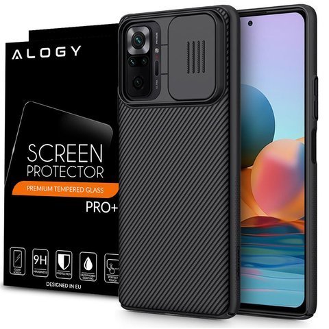 Nillkin CamShield Hülle für Xiaomi Redmi Note 10 Pro Black Alogy Glas