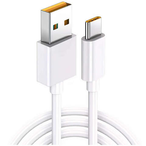 Oppo DL136 Supervooc Superschnelles USB-auf-USB-C-Typ-C-Kabel, 65 W, 1 m, Weiß