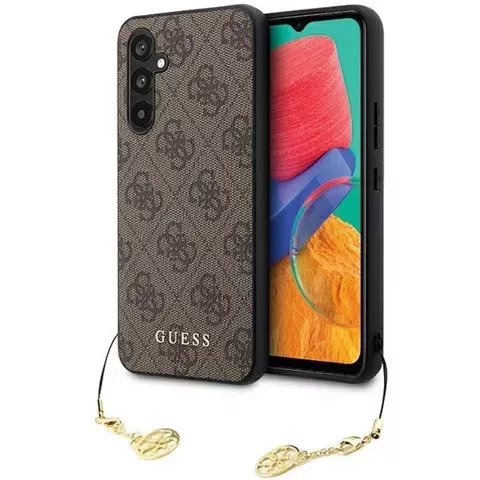 Original GUESS Hardcase GUHCS23FEGF4GBR Hülle für Samsung Galaxy S23 FE (4G Charm / Braun)