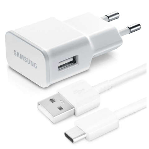 Originales Wandladegerät Samsung EP-TA50EWE 7,75 W USB-C-Kabel EP-DW700CWE 1,5 m weiß