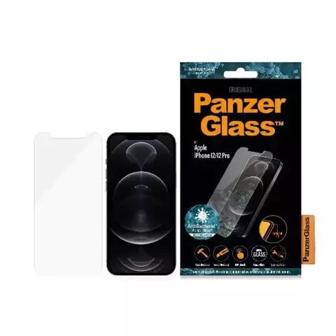 PanzerGlass Pro Standard Superglas für iPhone 12/12 Pro Antibakteriell