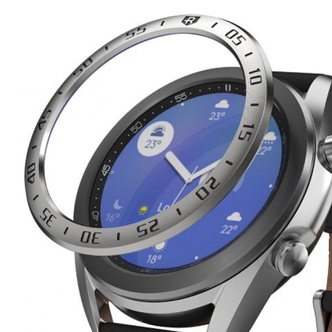 Ringke Lünette für Samsung Galaxy Watch 3 41mm Silber 01