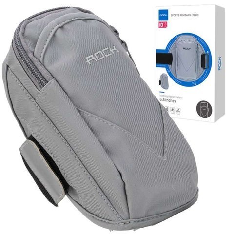 Rock Sachet Sportband für Running Schulterarmband Grau