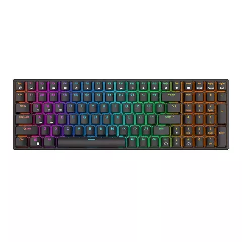 Royal Kludge RK100 RGB mechanische Tastatur, brauner Schalter (schwarz)