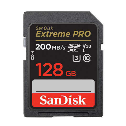 SANDISK EXTREME PRO SDXC 128GB 200/90 MB/s UHS-I U3 Speicherkarte (SDSDXXD-128G-GN4IN)