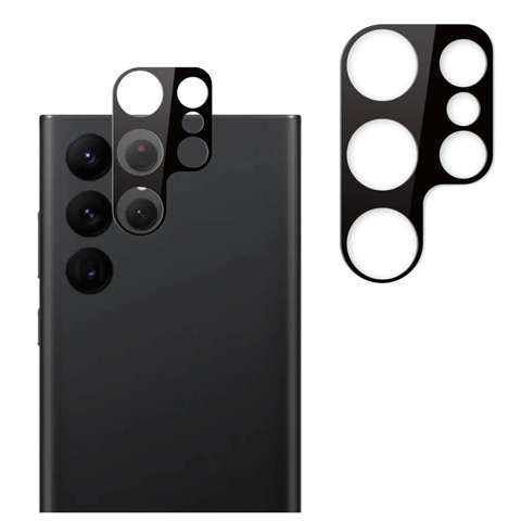 Schutzglas-Overlay-Kamera/Objektiv für Samsung Galaxy S23 Ultra schwarz