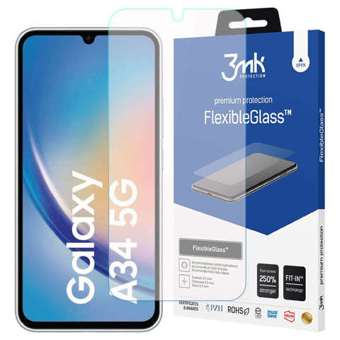 Schutzglas für Samsung Galaxy A34 5G - 3mk FlexibleGlass™