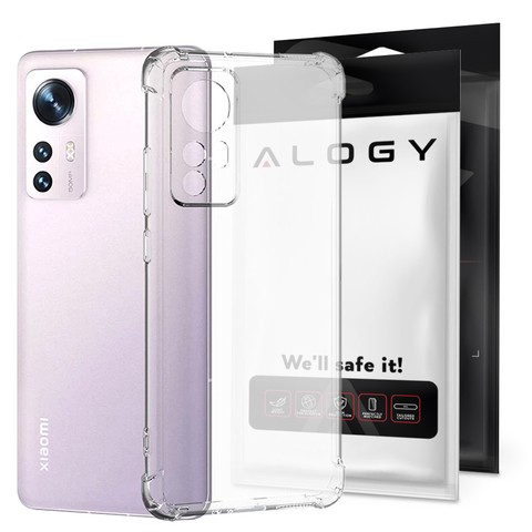 ShockProof Alogy Silicone Armor Case für Xiaomi 12 5G Transparent