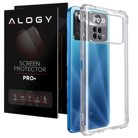 ShockProof Alogy Silikonhülle für Xiaomi Poco X4 Pro 5G Clear Glass