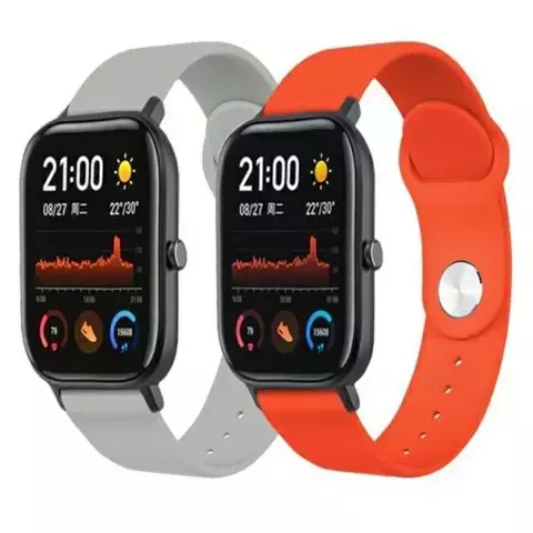 Smartwatch Armband Beline Everyday Universalarmband für 20mm orange / orange