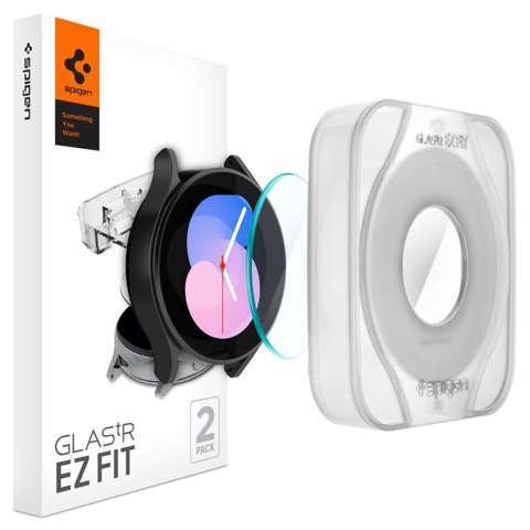 Spigen Glas.tR "EZ-FIT" 2er-Pack Panzerglas für Samsung Galaxy Watch 4/5 (40 mm)