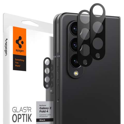 Spigen Optik.tR Kameraschutz 2er-Pack Kameraabdeckung für Samsung Galaxy Z Fold 4 Schwarz