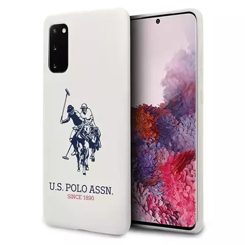 US Polo Silicone Collection Handyhülle für Samsung Galaxy S20 weiß/weiß