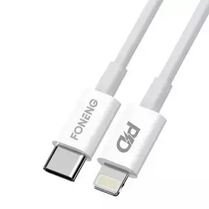 USB-C-Kabel für Lightning Foneng X31, 3A, 2M (Weiß)