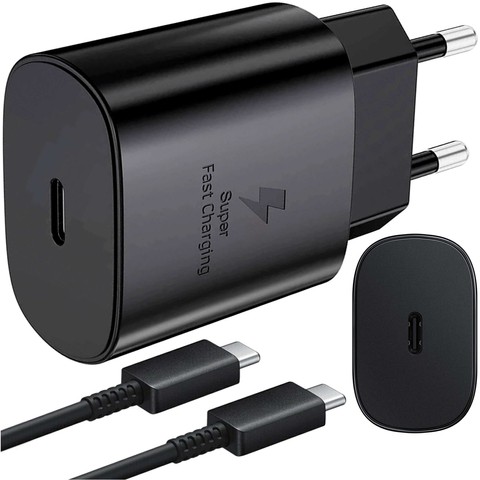 USB-C Typ C PD Premium Wandladegerät schnelles 25W 3A Typ-C Kabel 1M Alogy schwarz