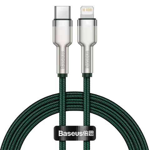 USB-C-zu-Lightning-Kabel Baseus Cafule, PD, 20 W, 1 m (grün)