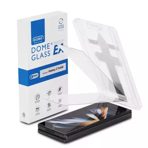 Whitestone EA Glass 2er-Pack gehärtetes Glas für Samsung Galaxy Z Fold 5 Clear