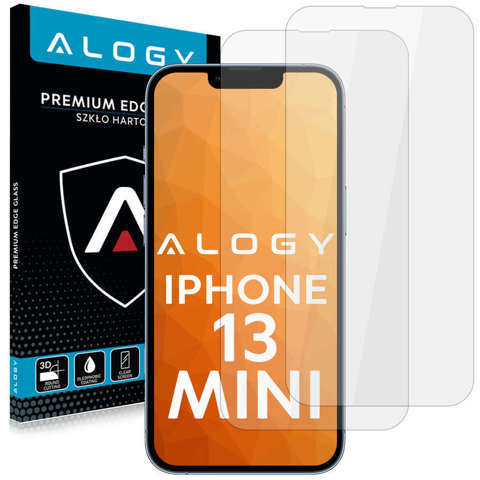 2x Alogy Panzerglas für den Bildschirm für Apple iPhone 13 Mini 5.4