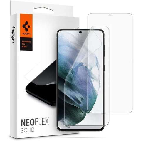 2x Folia hydrożelowa Spigen Neo Flex Solid Case Friendly für Galaxy S21