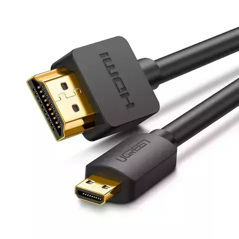 3 m Micro-HDMI-zu-HDMI-Kabel Ugrünes Kabel für HD 4K 3D-Übertragung