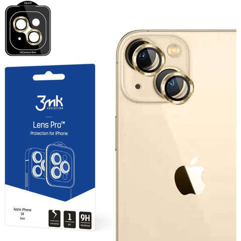 3mk Lens Protection Pro Handy-Objektivschutz für Apple iPhone 14 Gold