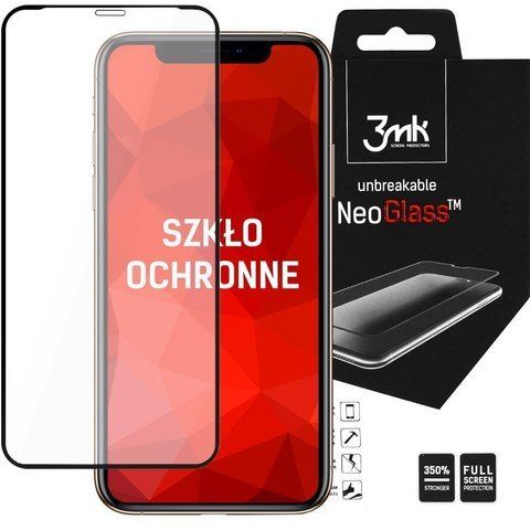 3mk NeoGlass 8H Glas für Apple iPhone 11 / XR rissfrei Schwarz