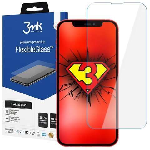 3mk Schützendes Hybridglas Flexibles Glas 7H für Apple iPhone 13 Mini